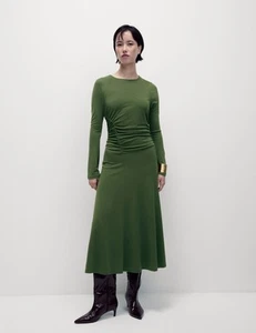 Marks & Spencer Womens Green Synthetic Midaxi Bodycon Dress - M&S - Picture 1 of 12