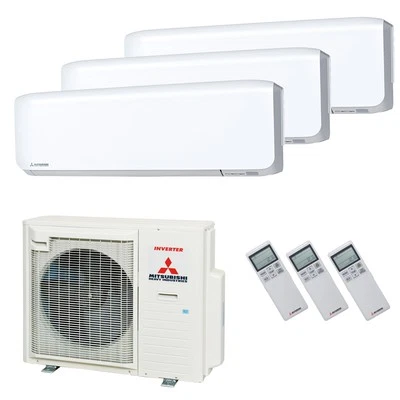 Mitsubishi Heavy Klimaanlage SRK-ZS-WF Multisplit Set mit 2 x 2,5kW + 5,0kW Weiß - Bild 1 von 4