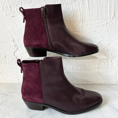 Botín Coach Carmen Oxblood gamuza/cuero cremallera lateral - para mujer talla 9,5/39,5 Foto 1 de 4