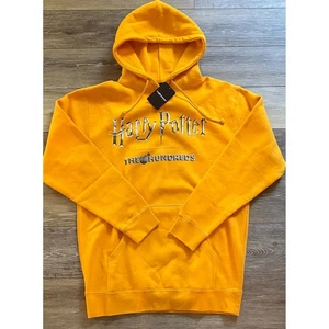 NWT Harry Potter x The Hundreds Hoodie Gold Pullover Sweatshirt Mens Medium - Picture 1 of 3