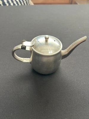 Tapa con bisagras crema de acero inoxidable vintage Foto 1 de 4