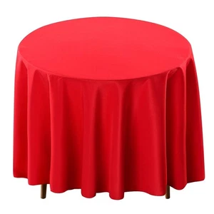 Surmente Mantel Rojo para Mesas Redondas, Manteles Redondos de 120 Pulgadas para Boda... - Imagen 1 de 7