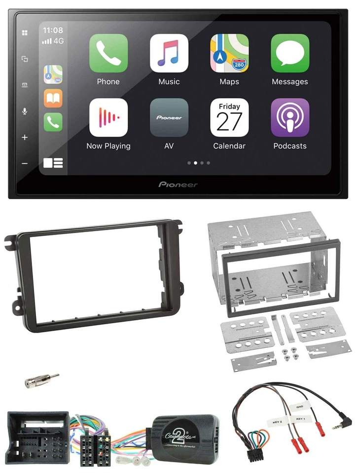 Pioneer Lenkrad Bluetooth DAB 2DIN USB Autoradio für VW T6 2015-2019 - Bild 1 von 4