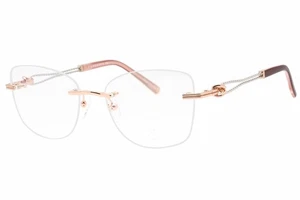 CHARRIOL PC71061 C03 Eyeglasses Shiny Pink Gold Silver Burgundy Frame 55mm - Picture 1 of 4