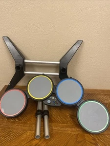 Rock Band Drum Set Xbox 360 Harmonix 822149 SET ONLY No Foot Pedal - Picture 1 of 12