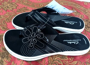 Clarks Cloudsteppers Slipper Flip Flop Sandalen Größe 6M brandneu - Bild 1 von 6