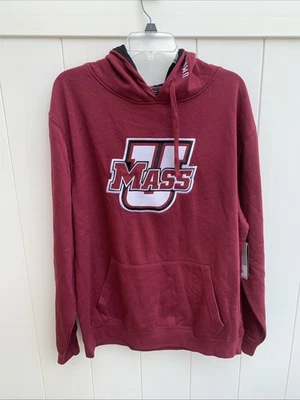 U Mass Minutemen Hooded Sweatshirt Sz Mens XL Colosseum New - Image 1 of 4