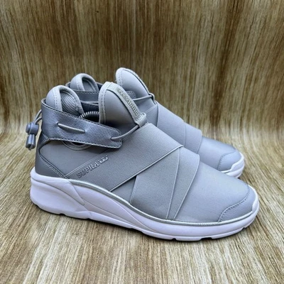 Supra Anevay Para Mujer Talla 7 Gris Blanco Medio Top Zapatos de Skate Tenis Foto 1 de 4
