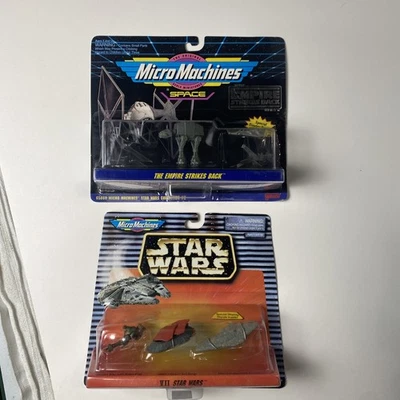 LOT OF 2 MICRO MACHINES STAR WARS And Empire  Strikes Back 65869 COLLECTON - Image 1 of 4