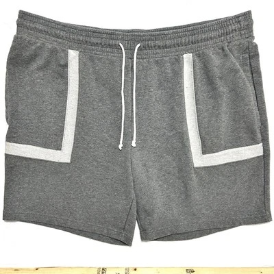 Athletic Works 运动短裤男式 2X 灰色性能弹力锻炼休息室 42x8 — 第 1/4 张图片