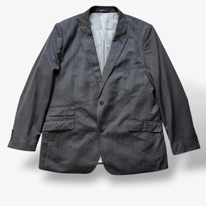 Aquascutum Blazer Designer Suit Jacket Size 46" L-XL Wool Rich Blend Gray - Picture 1 of 8