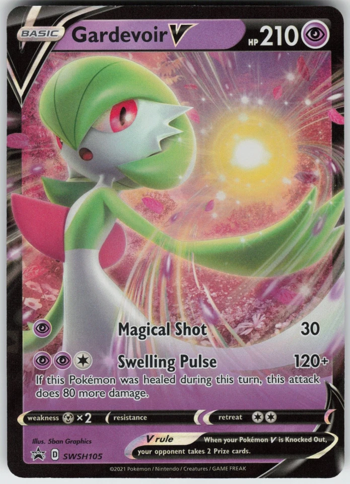 Foil Gardevoir V SWSH105 SWSH: Sword & Shield Promo Cards Promo NM - Image 1 of 1