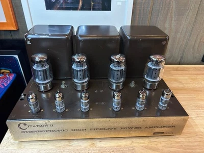 Amplificador de potencia de tubo Harmon Kardon Citation II versión temprana recién actualizado de colección Foto 1 de 4