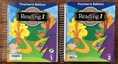 BJU Press Reading 1 Fourth Edition Teachers Edition Parts 1 and 2 - Image 1 of 4