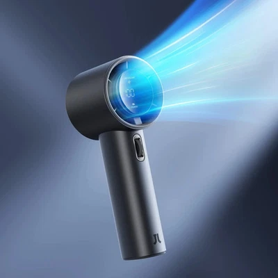 JISULIFE Portable Handheld Fan,Speed(1-100) Adjustable Turbo Mini Fan,5000mAh... - Image 1 of 4
