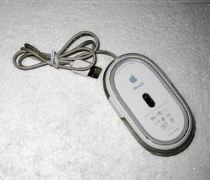 Apple M5769LL/A Optical Wired Mouse M5769 White with Clear Casing TESTED WORKING - Picture 1 of 3