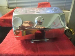 Custom Chrome Hexagon Triumph 650 Oil Tank Chopper Bobber 103025M - Picture 1 of 18