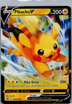 Pikachu V Promo SWSH: Sword & Shield Promo Cards SWSH285 LP-NM - Image 1 of 2