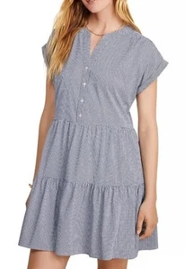 Vineyard Vines Harbor Stufen Hemdblusenkleid Gr. L Gingham - Bild 1 von 7