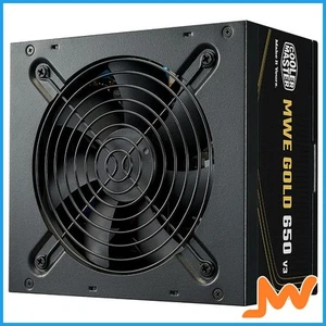 Cooler Master MWE Gold V3 650W 80+ Gold ATX 3.1 Power Supply - Black - Picture 1 of 4
