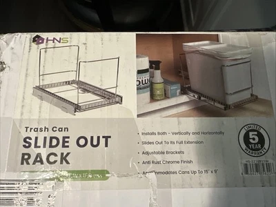 "Sacable bote de basura debajo del gabinete 11W X 161/2""D - No se puede incluir - Longitud de instalación" Foto 1 de 4