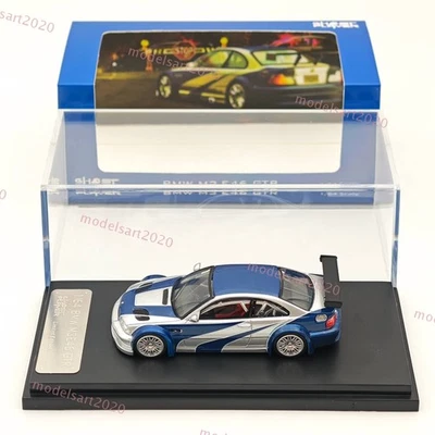 1/64 Ghost Player BMW M3 E46 GTR by DCM Diecast Model Car Limited Collection