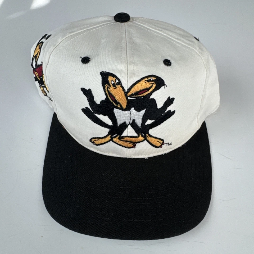 Vintage - 90s 1993 Heckle & Jeckle Viacom American Needle Blockhead Snapback Hat - Image 1 of 4