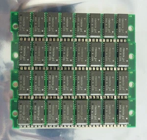 Set 4x Micron MT4C1024DJ-8 1MB 4MB kit 80ns 64-pin SIMM non-parity FPM RAM - Bild 1 von 2
