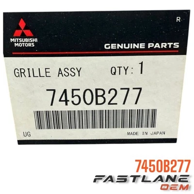 GENUINO CONJUNTO DE REJILLA MITSUBISHI OUTLANDER CROMO-NEGRO NUEVO OEM 7450B277 Foto 1 de 4