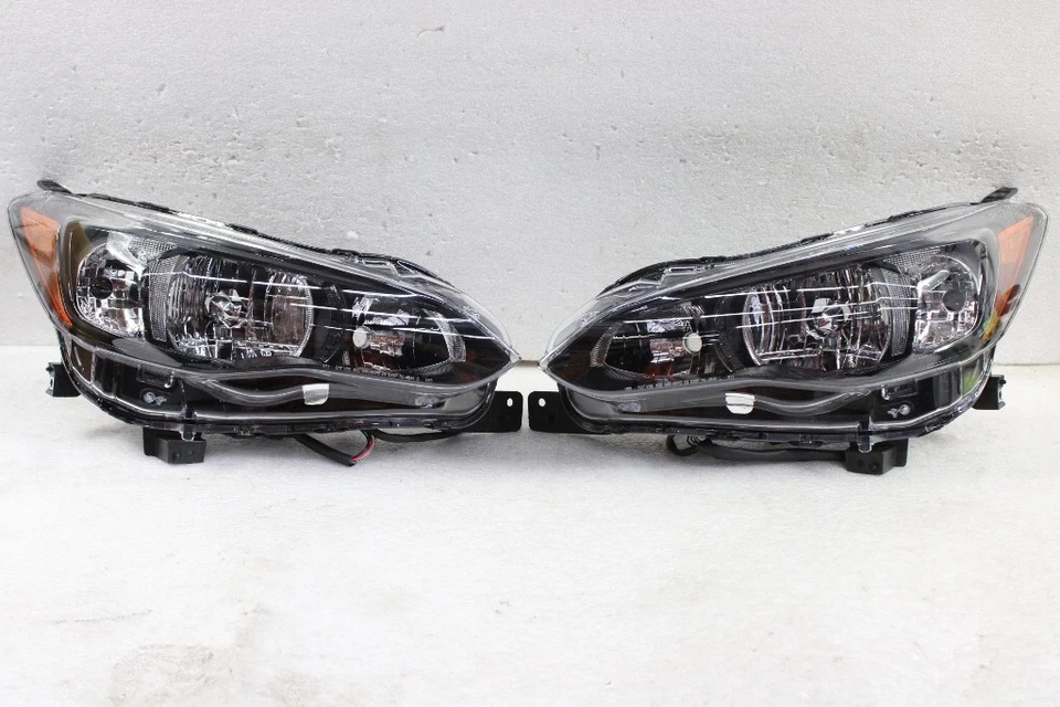 <BLK Headlight>FITS 2017-2022 Subaru Impreza 18-23 Crosstrek Halogen Left+Right - Imagem 1 de 1