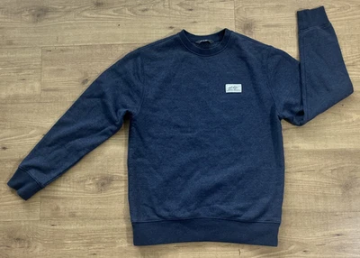 Eddie Bauer Clásica Cuello Redondo Sudadera Pullover Peso Pesado Azul Marino Para Hombre S Foto 1 de 4