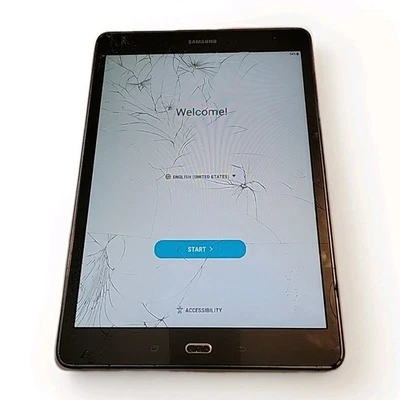 Samsung Galaxy TAB A CE0168 SM-550 (cracked glass) - Image 1 of 3