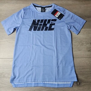 NIKE Big Kids Boys Large Dri Fit T Shirt Blue CU9115 478 - Picture 1 of 6