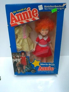 THE WORLD OF ANNIE 1982 MOVIE STAR ANNIE 11" DOLL UNUSED IN BOX KNICKERBOCKER - Picture 1 of 7