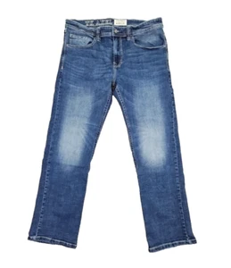 TK Axel Jeans Men's 36W 32L Slim Boot Cut Dark Wash Denim Pants Flap Pockets Y2K - Picture 1 of 13