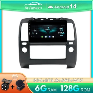 6+128G CarPlay Android 14 Autoradio DAB+GPS Navi Per Nissan Navara D40 2006-2012 - Foto 1 di 13