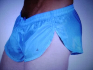 SEXY "RIPSTOP TRACK SHORT" IN LG HAS FREE FLOATING INNER THONG LINER HIGH CUT - Picture 1 of 4