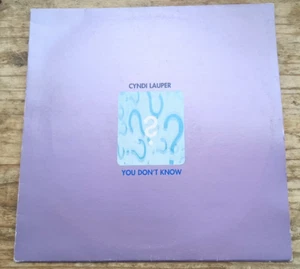CYNDI LAUPER "YOU DON'T KNOW" RARE UK PROMO 12" JUNIOR VASQUEZ MIXES - Picture 1 of 3