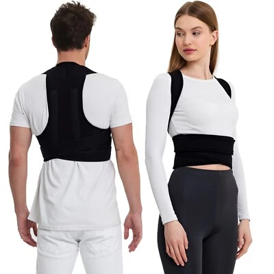 Posture Corrector for Women - Men, Adjustable Back Brace for Upper/Lower Back M - Image 1 of 4