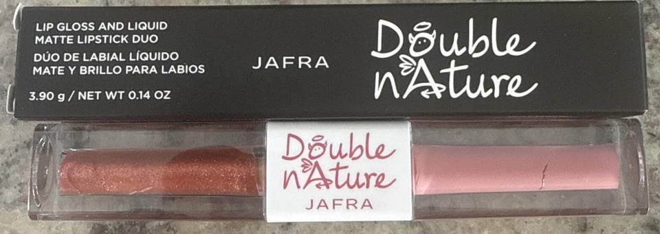 Jafra Lip Gloss And Liquid Matte Lipstick Duo Double Nature Warm/Cool Energy - Image 1 of 1