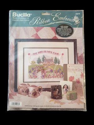 Love Makes Our House 40976 Bucilla fita bordada e ponto cruz contado - Imagem 1 de 2