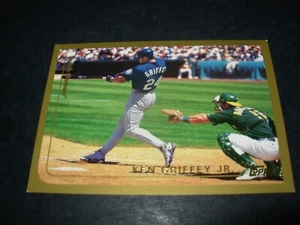 1998 Topps Baseball #7 Ken Griffey Jr. Seattle Mariners 3X5 Jumbo Box Topper - Bild 1 von 2