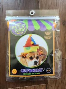 Rubies Pet Shop Boutique Perro Payaso Sombrero Talla S/M Sombrero Nuevo - Imagen 1 de 3