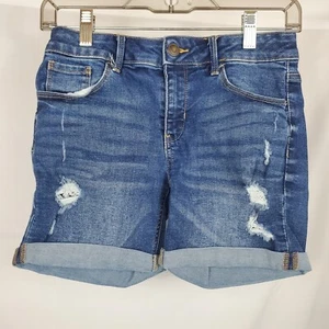 Girls Lot of 3 Jean Blue Denim Shorts SO SZ 14 Stretch Distressed Bermuda Modest - Picture 1 of 18