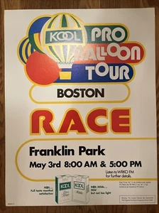 Vintage 1980 KOOL Cigarette Pro Balloon Tour Boston Race Print Ad/Poster - Picture 1 of 2
