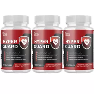 Hyper Guard - Blood Support Supplement, Heart Health Pills - 3 Bottles - Picture 1 of 5