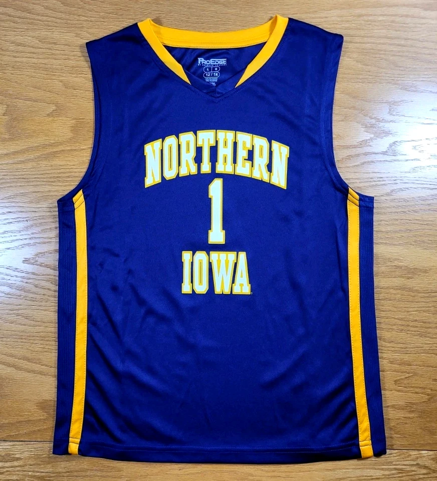 Northern Iowa Panthers Basketball Jersey Youth Large (12/14) Purple UNI Athletic - Image 1 of 4