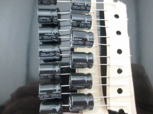 Condensador de audio 50 piezas VZ 330mfd 25V 330UF 105°C 10 #E8 - Imagen 1 de 4