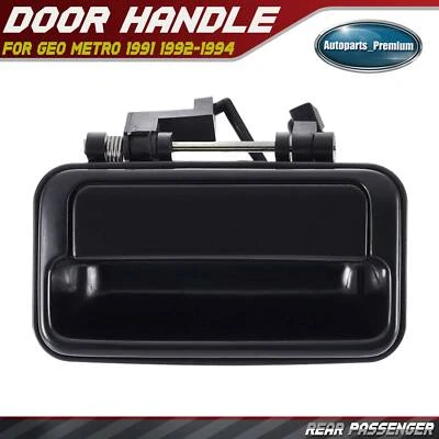Manija de puerta exterior negra lado derecho pasajero trasero derecho para Geo Metro 1991-1994 Foto 1 de 4