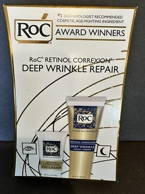 RoC Retinol Correxion Eye Cream .5 fl oz & Deep Wrinkle Night Cream 1 fl oz - Image 1 of 4